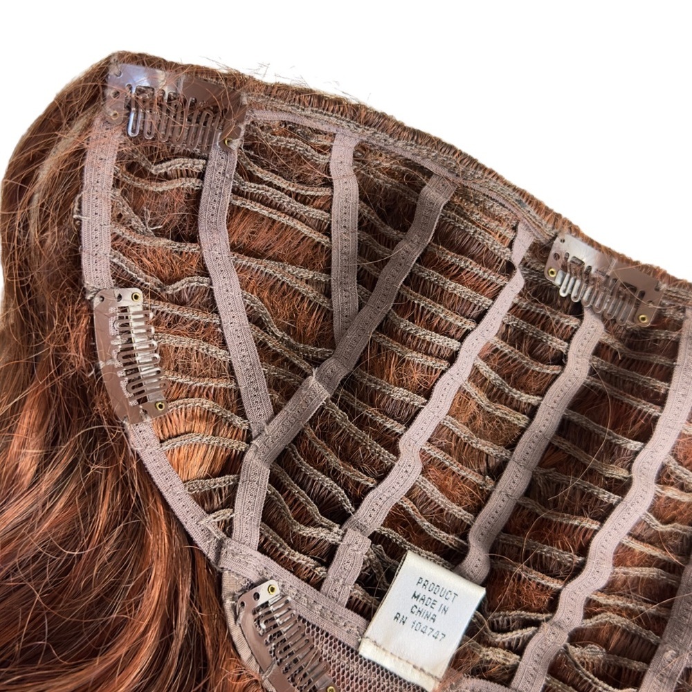 Hair Do Jessica Simpson Dark Copper 15” Clip In Wavy Extension Hair - Picture 5 of 13
